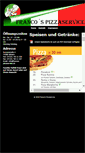 Mobile Screenshot of francos-pizzaservice.de